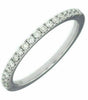 ESTATE .29CT DIAMOND 14KT WHITE GOLD ROUND SEMI ETERNITY ANNIVERSARY RING BAND