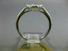 ESTATE LARGE .84CT DIAMOND 18K WHITE GOLD 3D PEAR SHAPED ENGAGEMENT PROMISE RING