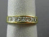 ESTATE .86CT DIAMOND 14K YELLOW GOLD 3D PRINCESS CHANNEL ANNIVERSARY RING #22474
