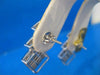 4CTW DIAMOND PRINCESS 14KT WHITE GOLD INVISIBLE EARRINGS 12CT LOOK F/G VVS #682