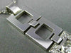 ESTATE LARGE .71CT DIAMOND 18KT WHITE GOLD BEZEL SQUARE HALO PENDANT CHAIN 14223