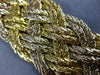 ESTATE LARGE BAUME & MERCIER .88CT DIAMOND 18KT TWO TONE GOLD WOVEN WATCH #25889