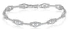 3.94CT DIAMOND 18KT WHITE GOLD 3D ROUND MULTI SQUARE BY THE YARD TENNIS BRACELET