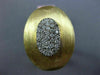 ESTATE LARGE .50CT DIAMOND 14KT TWO TONE GOLD 3D CLASSIC OVAL ITALIAN FUN RING