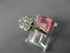 ESTATE .56CT DIAMOND 18KT WHITE GOLD ROUND 4 LEAF CLOVER SQUARE FLOWER LOVE RING