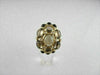 ESTATE LARGE 16.0CT ROUND DIAMOND & AAA SMOKEY TOPAZ 14KT YELLOW GOLD FUN RING