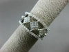ESTATE WIDE 1CT ROUND & PRINCESS DIAMONDS 14KT WHITE GOLD 3D SEMI ETERNITY RING