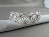 ANTIQUE 4.01CTW WIDE FILIGREE 14KT DIAMOND TRIANGLE BRACELET AMAZING!!!!