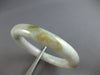 ESTATE AAA JADE HANDCRAFTED CLASSIC 3D SOLID LUCKY BANGLE BRACELET #27746