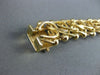 ANITQUE WIDE 14KT YELLOW GOLD 3D HANDCRAFTED LONG INTERTWINED BRACELET #22595