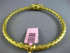 ESTATE .45CT DIAMOND 14K YELLOW GOLD CLASSIC CIRCULAR WOVEN PAVE BANGLE BRACELET