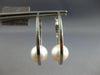 ESTATE LARGE AAA SOUTH SEA PEARL 14KT WHITE GOLD OVAL HOOP FUN HANGING EARRINGS
