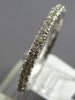 ESTATE .54CT DIAMOND 14KT WHITE GOLD 3D CLASSIC ROUND ETERNITY ANNIVERSARY RING