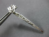 ESTATE 0.42CT DIAMOND 18KT WHITE GOLD 3D ELONGATED PYRAMID FUN HANGING EARRINGS