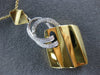 ESTATE LARGE .30CT DIAMOND 18KT WHITE & YELLOW GOLD 3D MULTI SHAPE FUN PENDANT