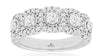 LARGE 1.0CT DIAMOND 14KT WHITE GOLD 3D MULTI FLOWER FILIGREE ANNIVERSARY RING