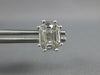 LARGE 1.09CT DIAMOND 18K WHITE GOLD MULTI SHAPE INVISIBLE OCTAGON STUD EARRINGS