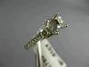 ESTATE WIDE .51CT DIAMOND 14K WHITE GOLD FLOWER SEMI MOUNT ENGAGEMENT RING 22187