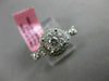 ESTATE .58CT ROUND DIAMOND 18KT WHITE GOLD DOUBLE HALO ENGAGEMENT PROMISE RING