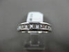 ESTATE .62CT BAGUETTE DIAMOND 18KT WHITE GOLD SEMI ETERNITY ANNIVERSARY RING 4mm