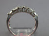 .66CT DIAMOND 18KT WHITE GOLD 3D ROUND & BAGUETTE 3 ROW CHANNEL ANNIVERSARY RING