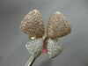 ESTATE EXTRA LARGE 4.14CT DIAMOND 18KT WHITE & ROSE GOLD BUTTERFLY FLOWER RING