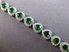 7.04CT DIAMOND & AAA EMERALD 18KT 2 TONE GOLD PEAR SHAPE & ROUND TENNIS BRACELET