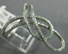ESTATE LARGE .37CT DIAMOND 14KT WHITE GOLD 3D INFINITY LOVE KNOT LOVE FUN RING
