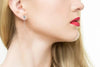 LARGE 1.16CT DIAMOND 18K WHITE GOLD 3D DOUBLE TEAR DROP CLIP ON HANGING EARRINGS