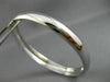 ESTATE WIDE 14KT WHITE GOLD 3D CLASSIC HANDCRAFTED 8MM BANGLE BRACELET #26198