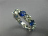 LARGE 8.95CT DIAMOND & AAA SAPPHIRE PLATINUM ETERNITY WEDDING ANNIVERSARY RING