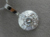 ESTATE .75CT DIAMOND 14K WHITE GOLD 5 STONE CLUSTER FLOWER PENDANT E/F VVS 25829