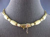 WIDE & LONG 1.82CT DIAMOND 14KT 2 TONE GOLD OVAL SEMI ETERNITY TENNIS NECKLACE