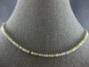 ESTATE 25.10CT MULTI COLOR DIAMOND 18KT WHITE GOLD 3D BY THE YARD FUN NECKLACE