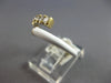 .43CT DIAMOND & WHITE ENAMEL 14K YELLOW GOLD GRADUATING JOURNEY CRISS CROSS RING