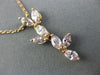 GIA 1.44CT FANCY PINK DIAMOND 18KT WHITE & ROSE GOLD FLOWER BY THE YARD NECKLACE