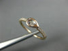 ESTATE .43CT DIAMOND & AAA MORGANITE 14K ROSE GOLD PEAR SHAPE SEMI ETERNITY RING