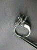 ESTATE .35CT DIAMOND PLATINUM 3D ROUND SEMI MOUNT ENGAGEMENT RING F/G VVS #21096