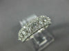 WIDE 1.25CT DIAMOND 18K WHITE GOLD 3D 3 ROW ROUND SEMI ETERNITY ANNIVERSARY RING