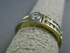 ESTATE .62CT DIAMOND 14K WHITE & YELLOW GOLD BEZEL PROMISE ENGAGEMENT RING 20726