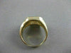 ESTATE .07CT OLD MINE DIAMOND 14K YELLOW GOLD 3D FILIGREE SIGNET MENS RING #1233