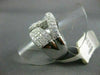ESTATE EXTRA LARGE 2.92CT ROUND CUT DIAMOND 14KT WHITE GOLD WOVEN INFINITY RING