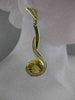 ESTATE 6.65CTW DIAMOND ROUND CITRINE 18K YELLOW GOLD HANGING EARRINGS 50MM #2313