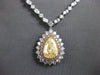 EXTRA LARGE 17.07CT MULTI COLOR DIAMOND 18KT WHITE & ROSE GOLD PRINCESS NECKLACE
