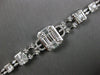 EXTRA LARGE 6.48CT DIAMOND 18KT WHITE GOLD ROUND BAGUETTE & MARQUISE 3D BRACELET
