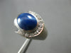 4.6CT DIAMOND & AAA STAR SAPPHIRE 14KT WHITE GOLD MATTE & SHINY MENS RING #27687