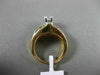 ESTATE LARGE 1.40CT ROUND PRINCESS BAGUETTE CUT DIAMOND 14K GOLD ENGAGEMENT RING