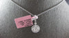 LARGE .74CT DIAMOND 14K WHITE GOLD ROUND CLUSTER INVISIBLE HALO FLOATING PENDANT
