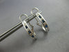 .92CT DIAMOND & AAA SAPPHIRE 14K WHITE GOLD 3D CHANNEL UMBRELLA HANGING EARRINGS