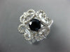 ESTATE 1.30CT DIAMOND & AAA SAPPHIRE 14KT WHITE GOLD 3D MULTI HEART LOVE RING
